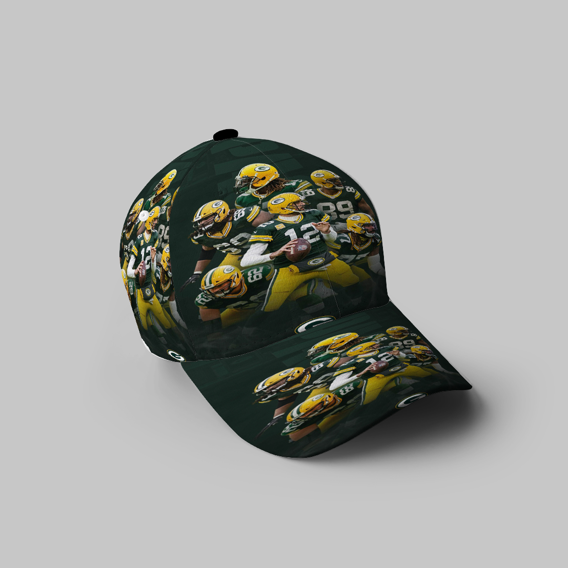 Green Bay Packers Player Team V10 3D Printing Baseball Cap Classic Hat