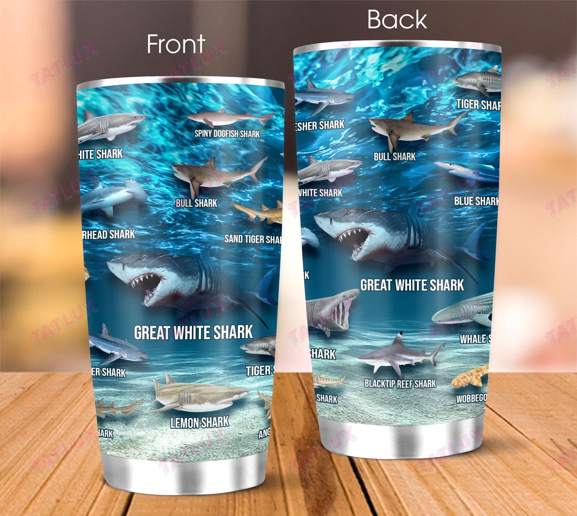 Shark Of The World 20Oz, 30Oz Stainless Steel Tumbler