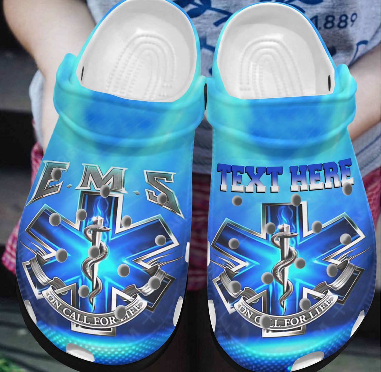 Ems Personalized Clog, Custom Name, Text, Color, Number Fashion Style For Women, Men, Kid, Print 3D Ems