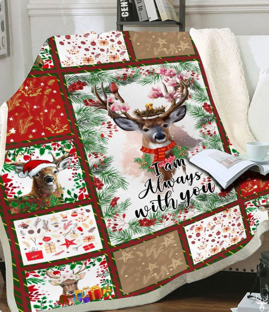 I Am Always With You – Deer Christmas Blanket