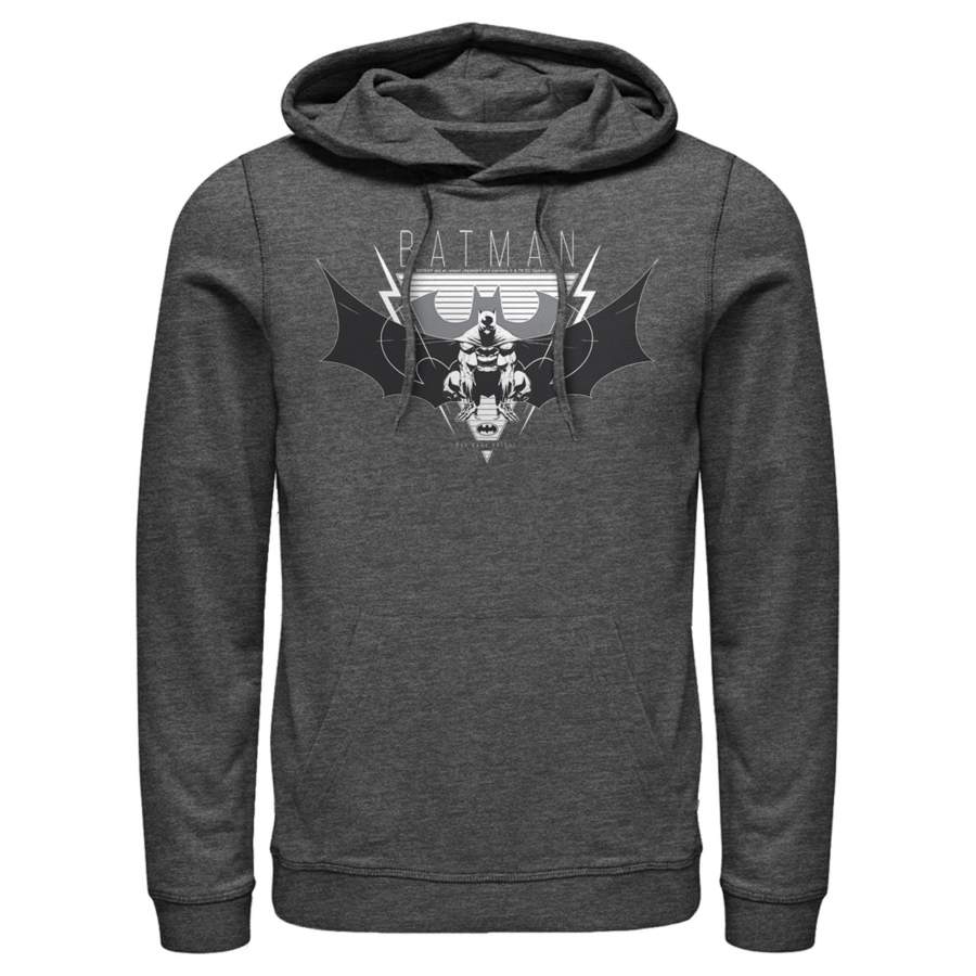 Batman Men’s Winged Hero Emblem  Lightweight Hoodie