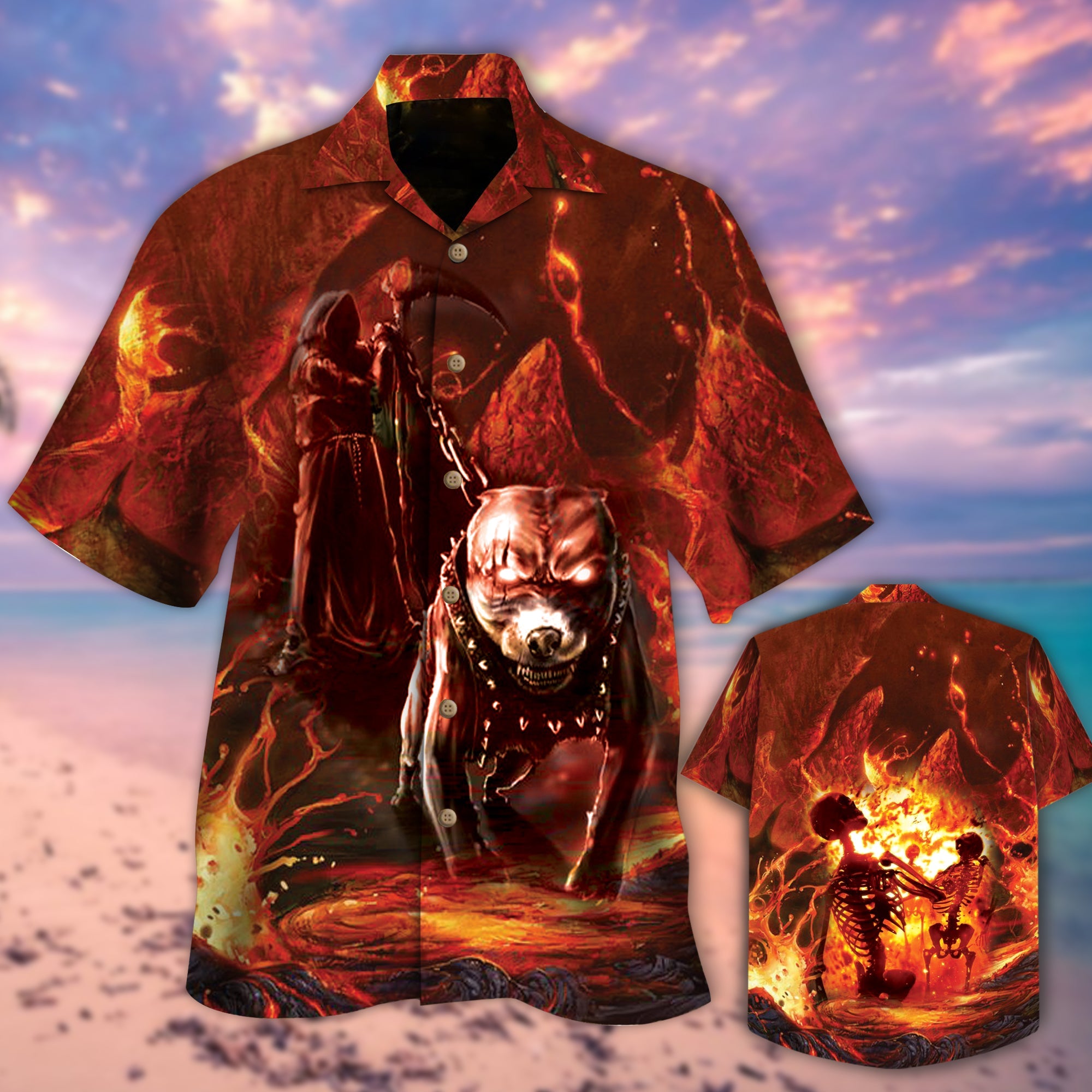 Pitbull Dog Hawaii Skull Lover Hawaii Shirt For Men Women Ha89806