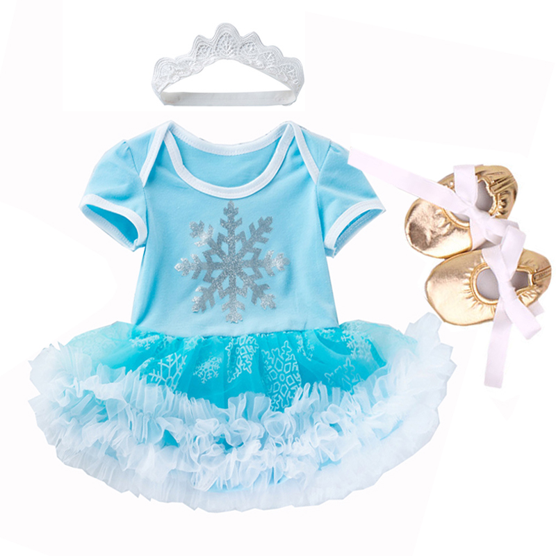 Baby Girl Clothes elsa anna Costume for Baby Infant Birthday Party Dress Tutus Newborn Jumpsuit Bebe Romper Little Girl Clothes alx