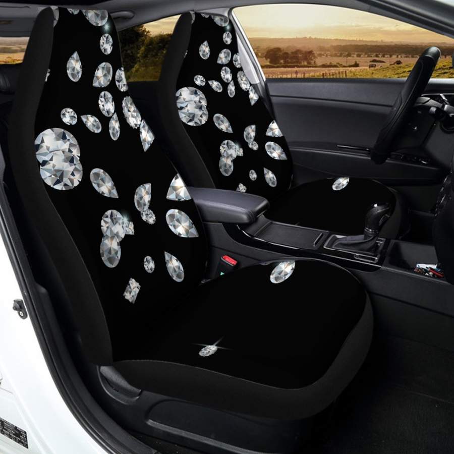 Diamond Gems Print Universal Fit Car Seat Covers Oralie Shop