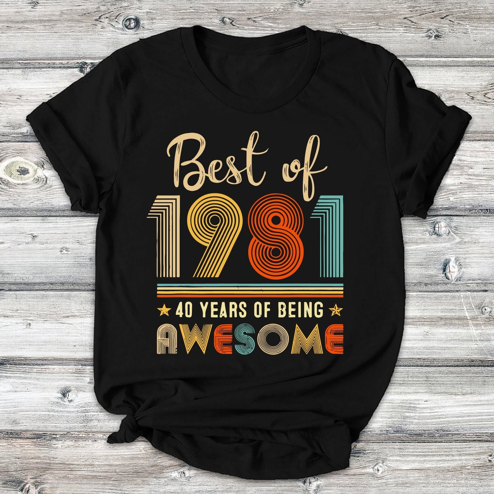 Best Of 1981 Cassette Tape 40th Birthday Retro Vintage T-shirt, Special Gift For Friends