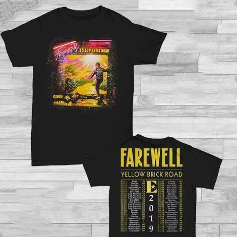 Elton John Farewell Yellow Brick Road concert tour 2022 T-Shirt Size Men Shirt