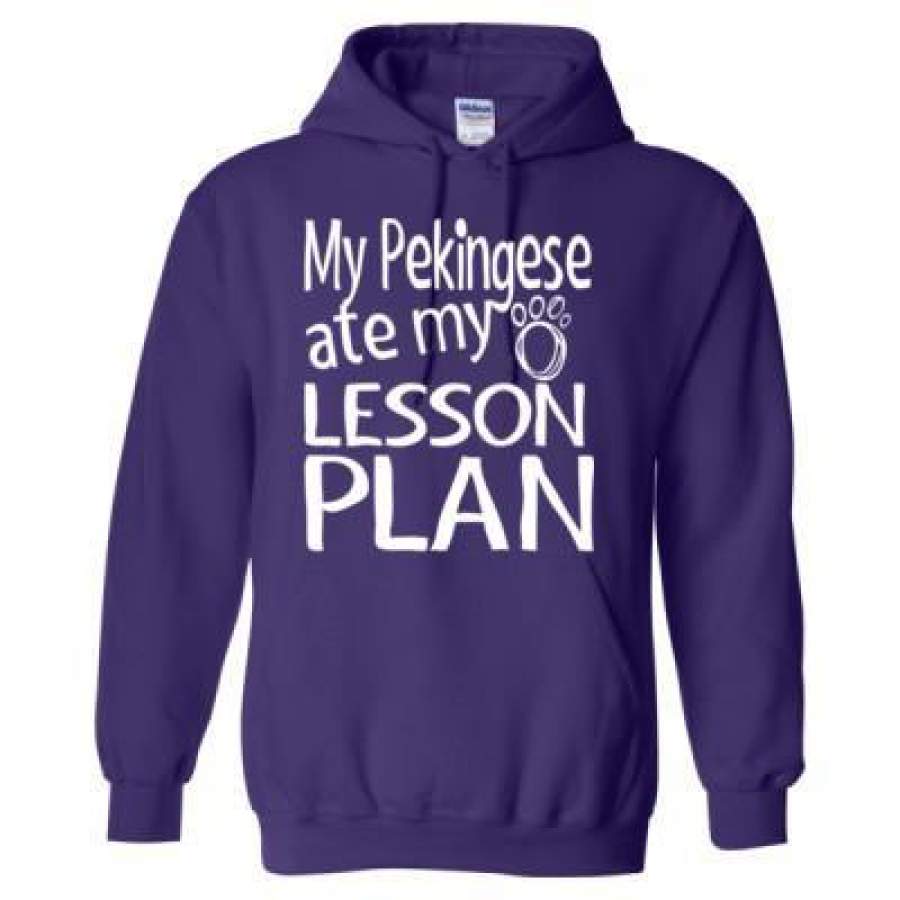 AGR My Pekingese Ate My Lesson Plan – Heavy Blend™ Hooded Sweatshirt