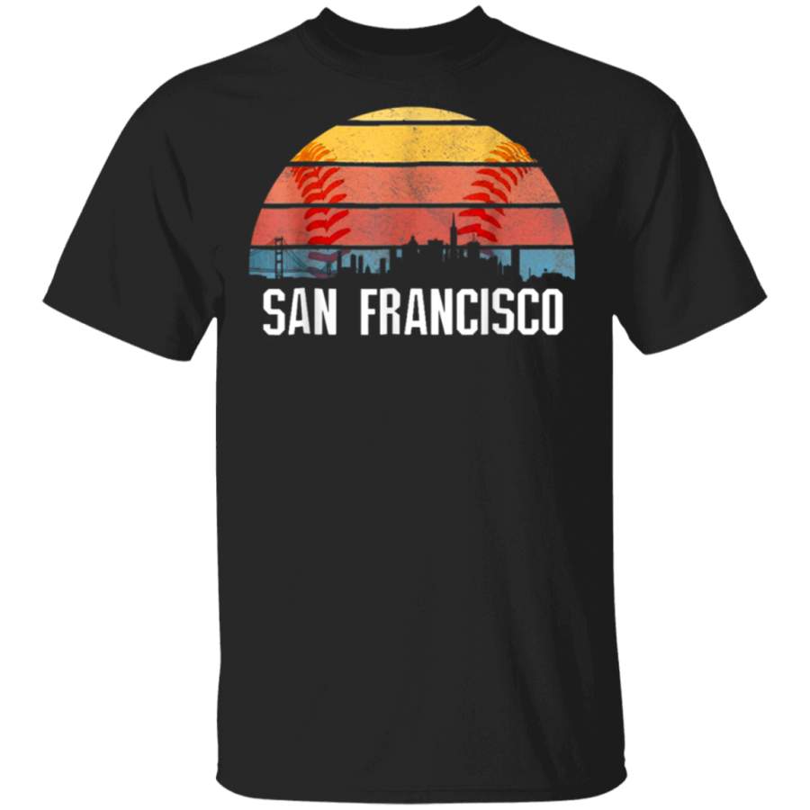 San Francisco Baseball Downtown Skyline Bay Area Fan TShirt