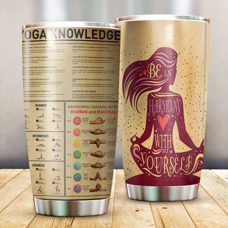 Yoga Knowledge Stainless Steel Tumbler 20 Oz Pi210305