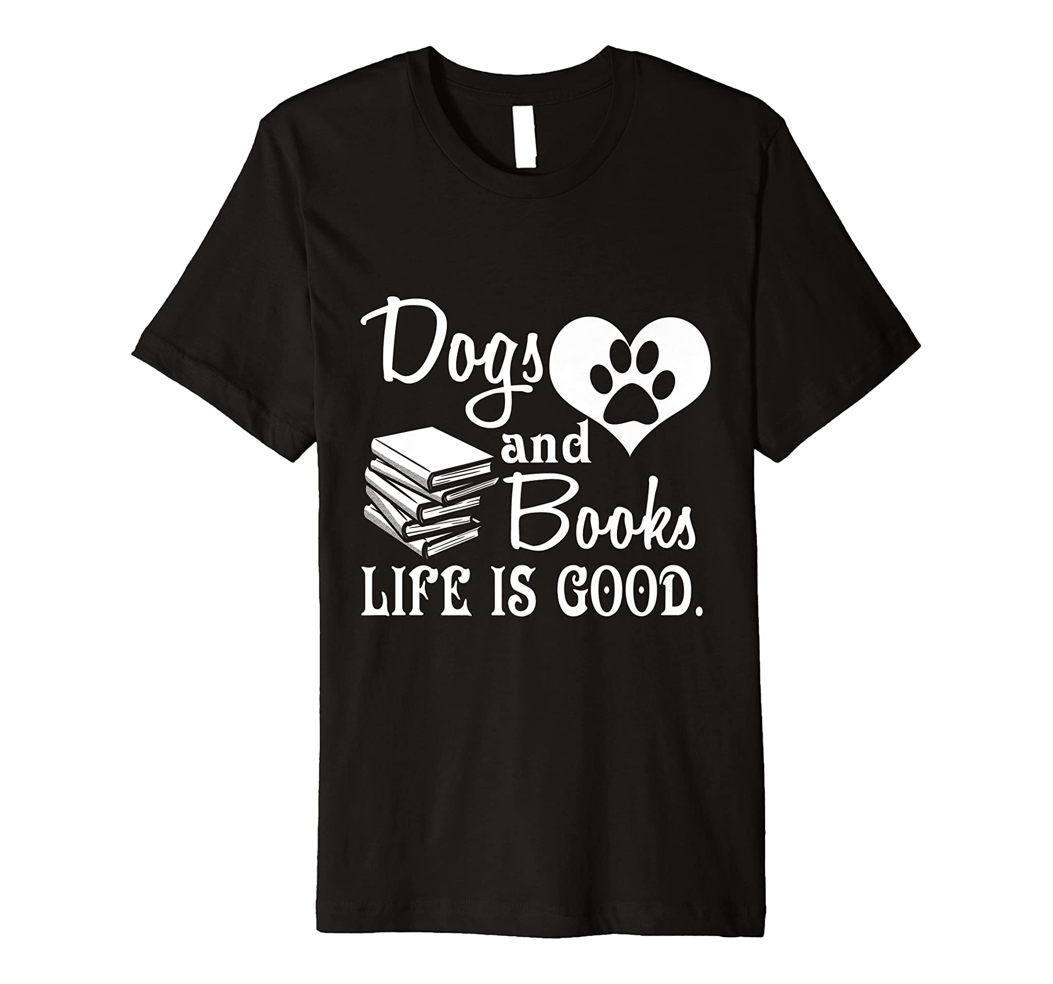 Dog And Books Are Good – Cute Animal Tee Premium