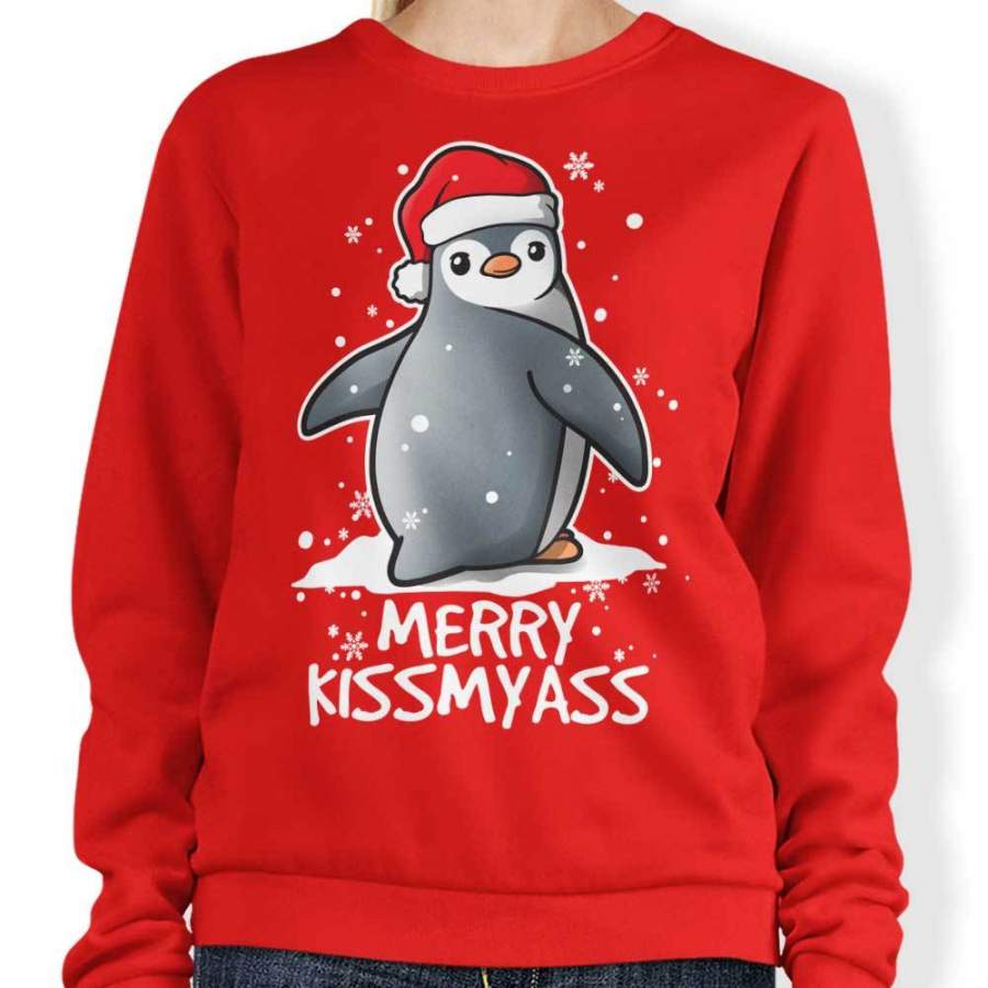 Merry Kiss My Penguin – Sweatshirt