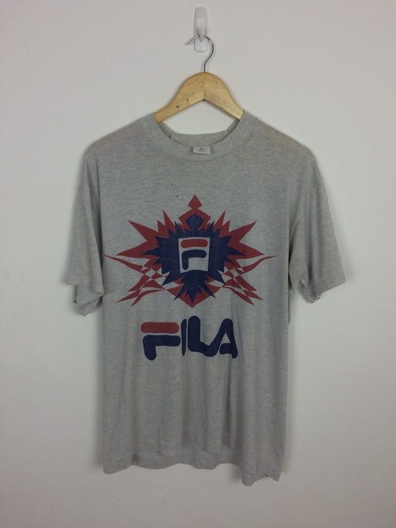 Vintage 90S Fila Shirt Big Logo Shirt