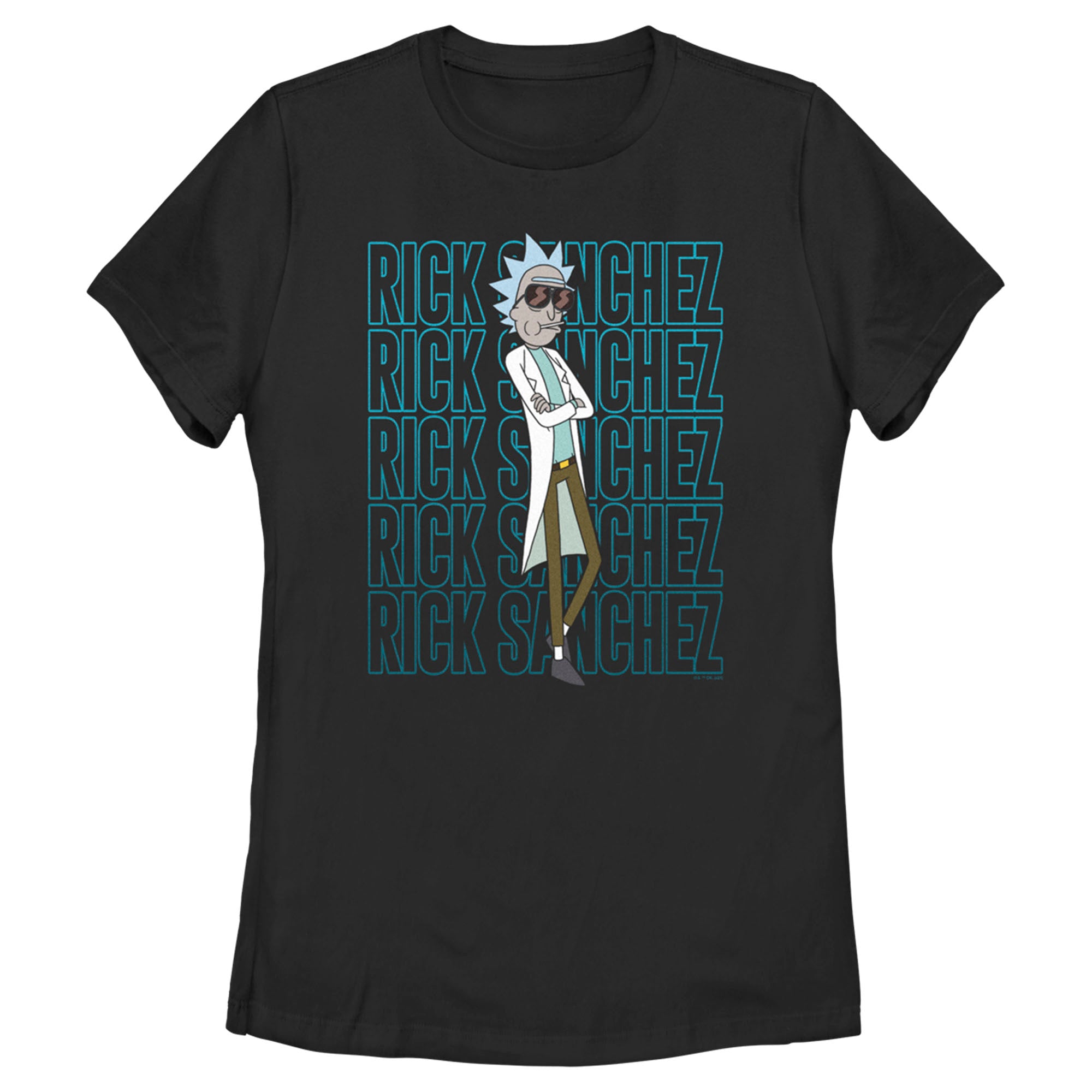 Women’S Rick And Morty Rick Sanchez Name Stack T-Shirt