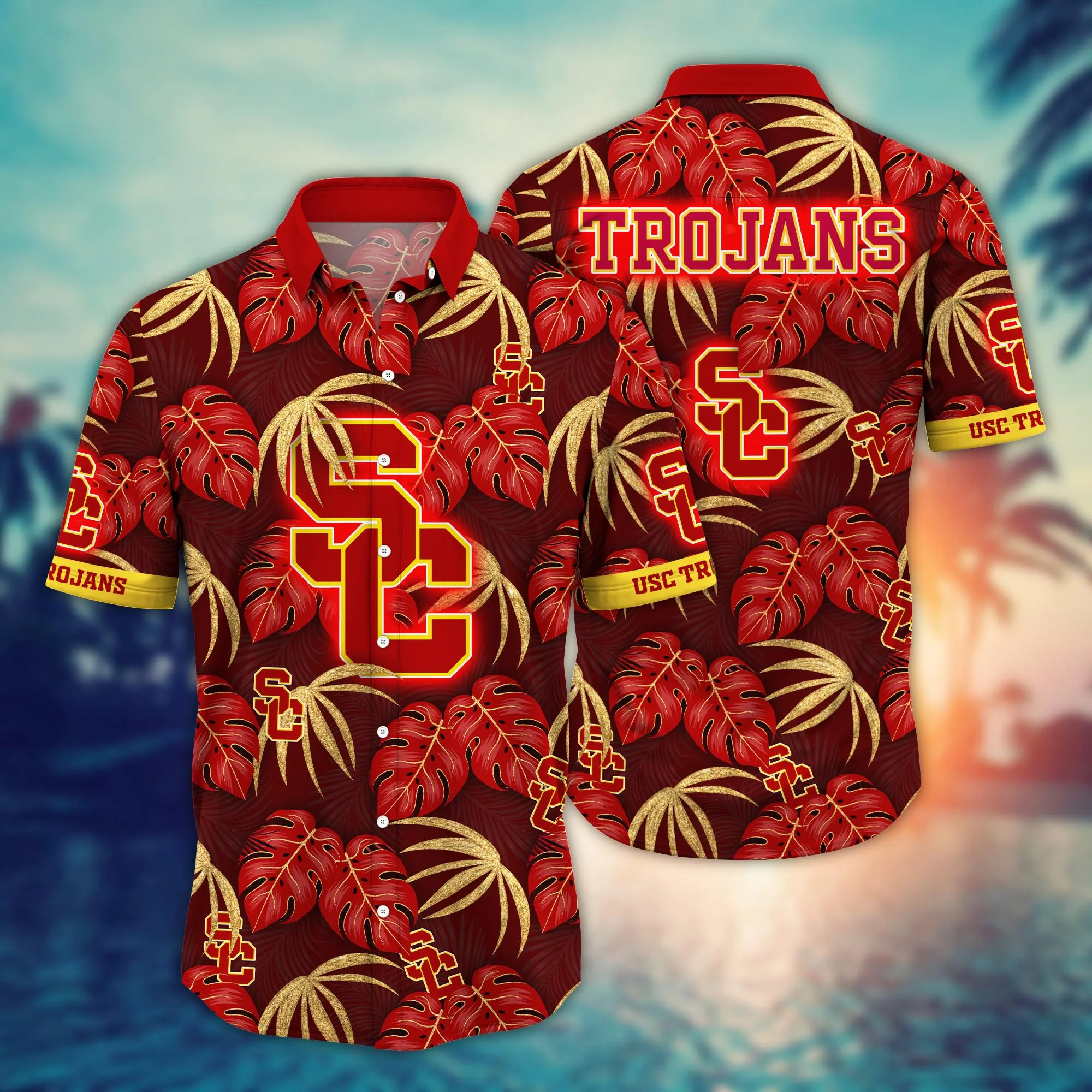 Usc Trojans NCCA Hawaiian Shirt Sunny Aloha Shirt