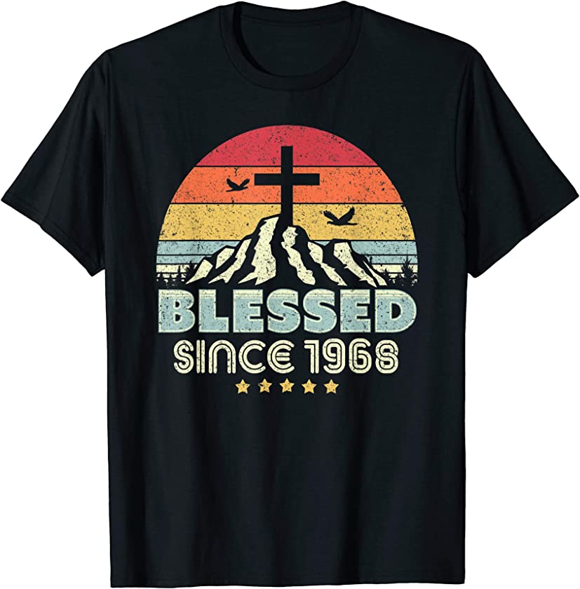 Blessed Since 1968 Shirt. Vintage, Christian Birthday Gift T-Shirt