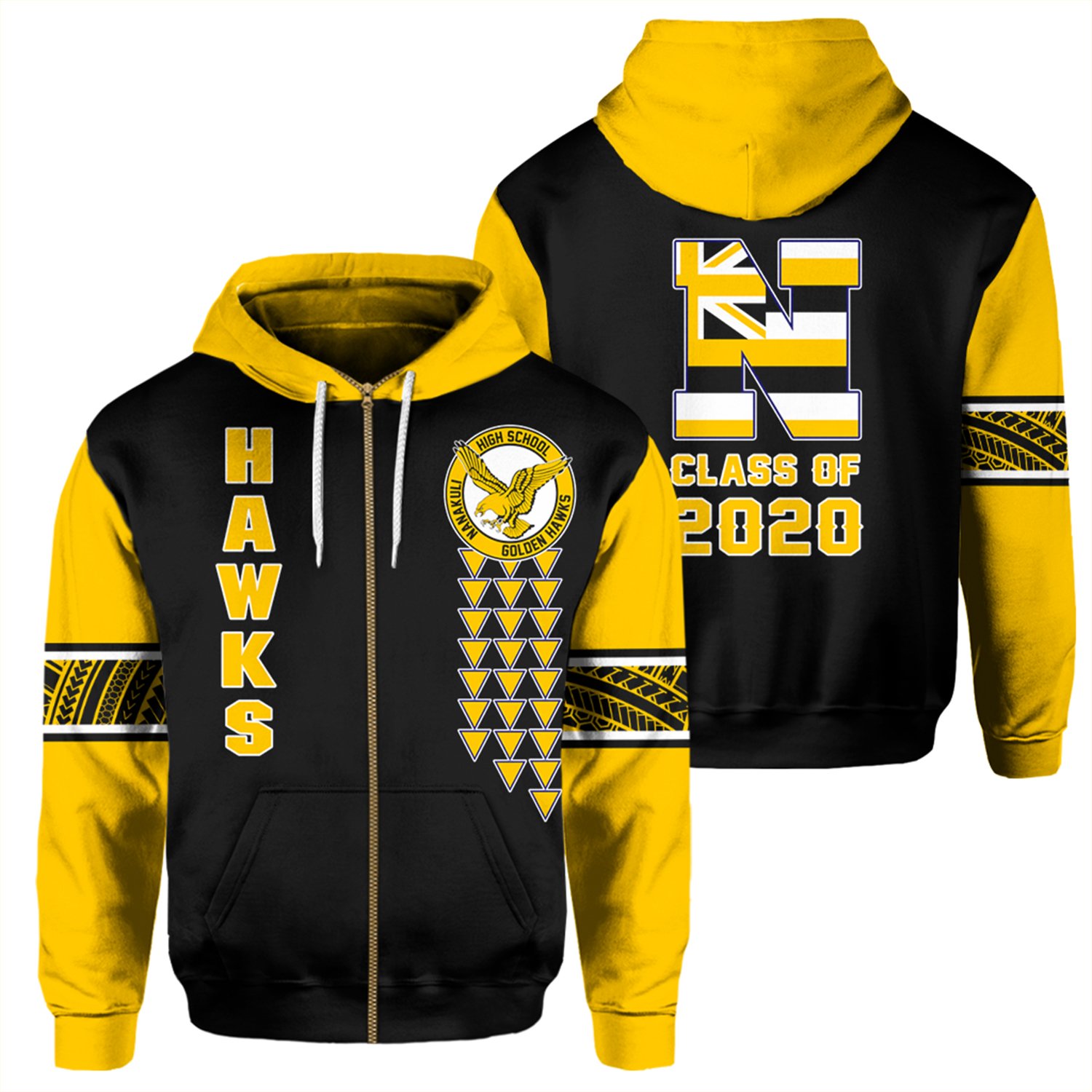 (Personalized) Alohawaii – Nanakuli High Custom Your Class Zip Hoodie AH J0