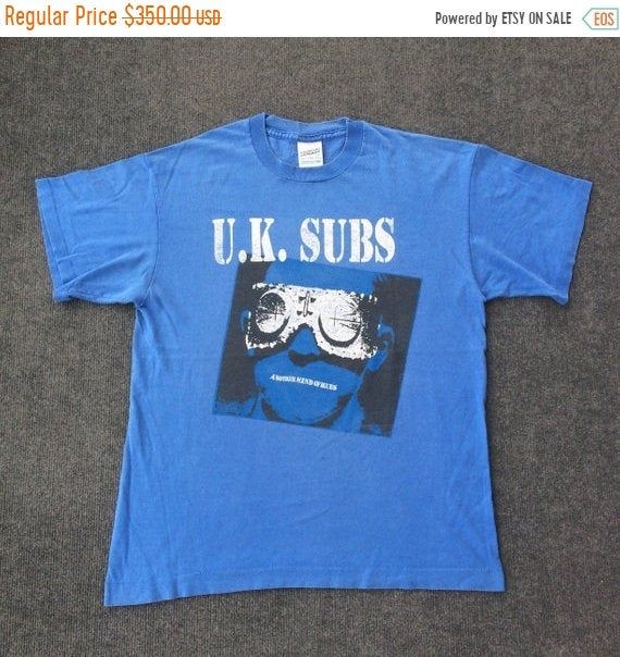 Vintage Uk Subs Another Kind Of Blues 90S Tour Promo Rare Shirt