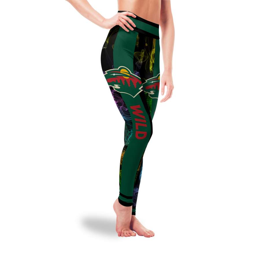 Mysterious Smoke Colors Minnesota Wild Leggings