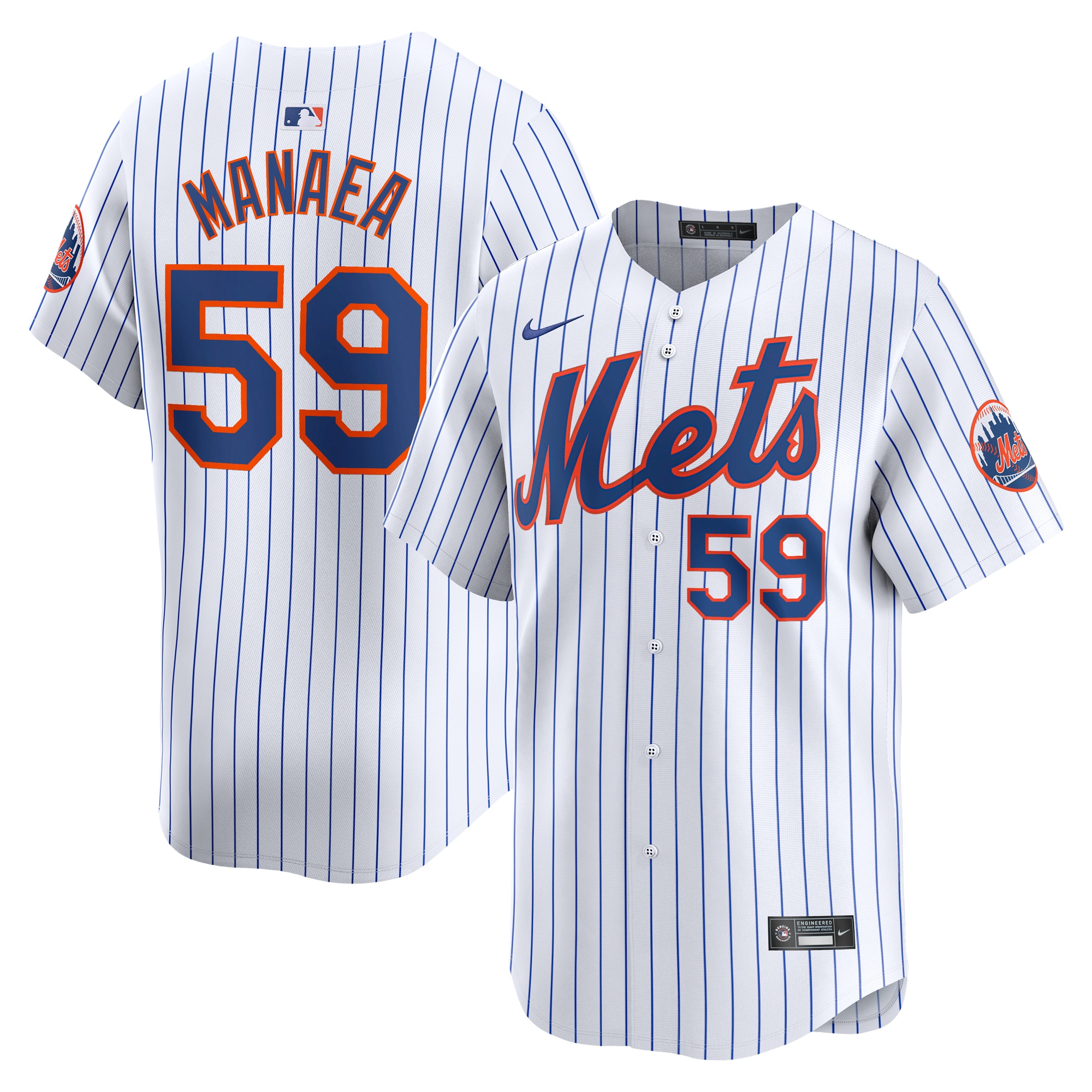 Sean Manaea New York Mets Home Limited Player Jersey  White