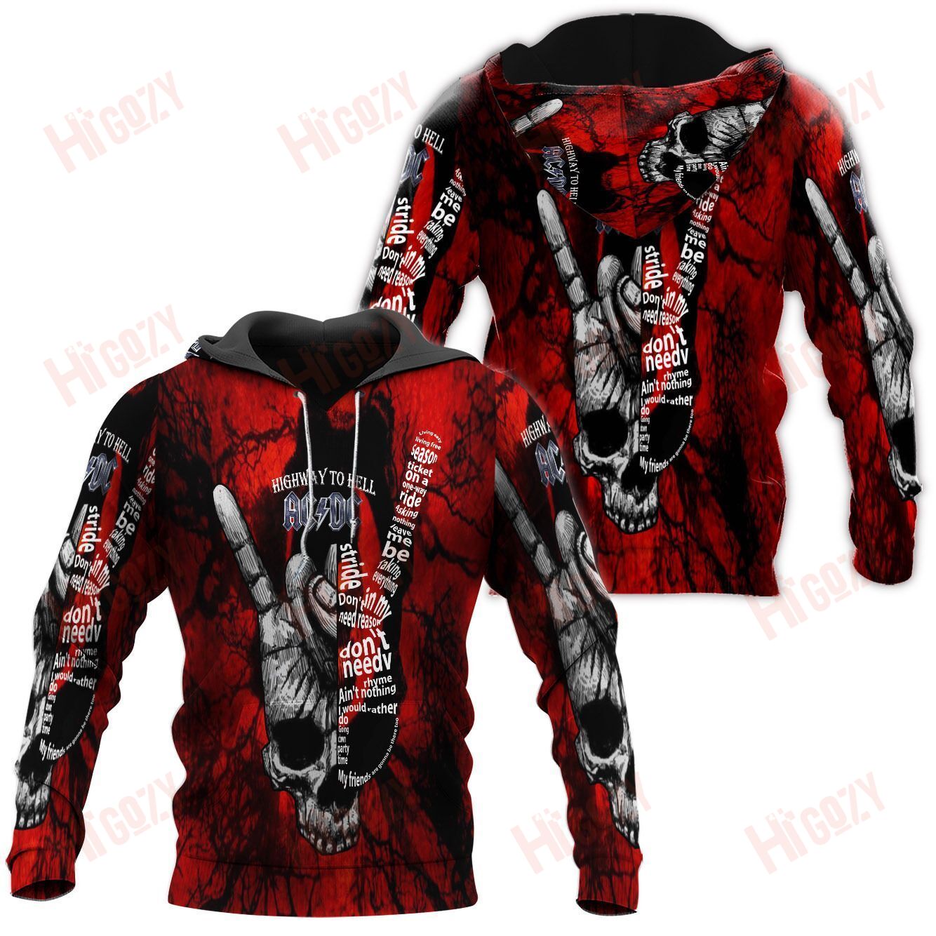 Ac/Dc Hoodie 3D – V055