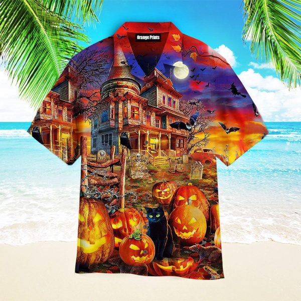 Halloween Haunted House Hawaii Shirt For Men Women Ha24655