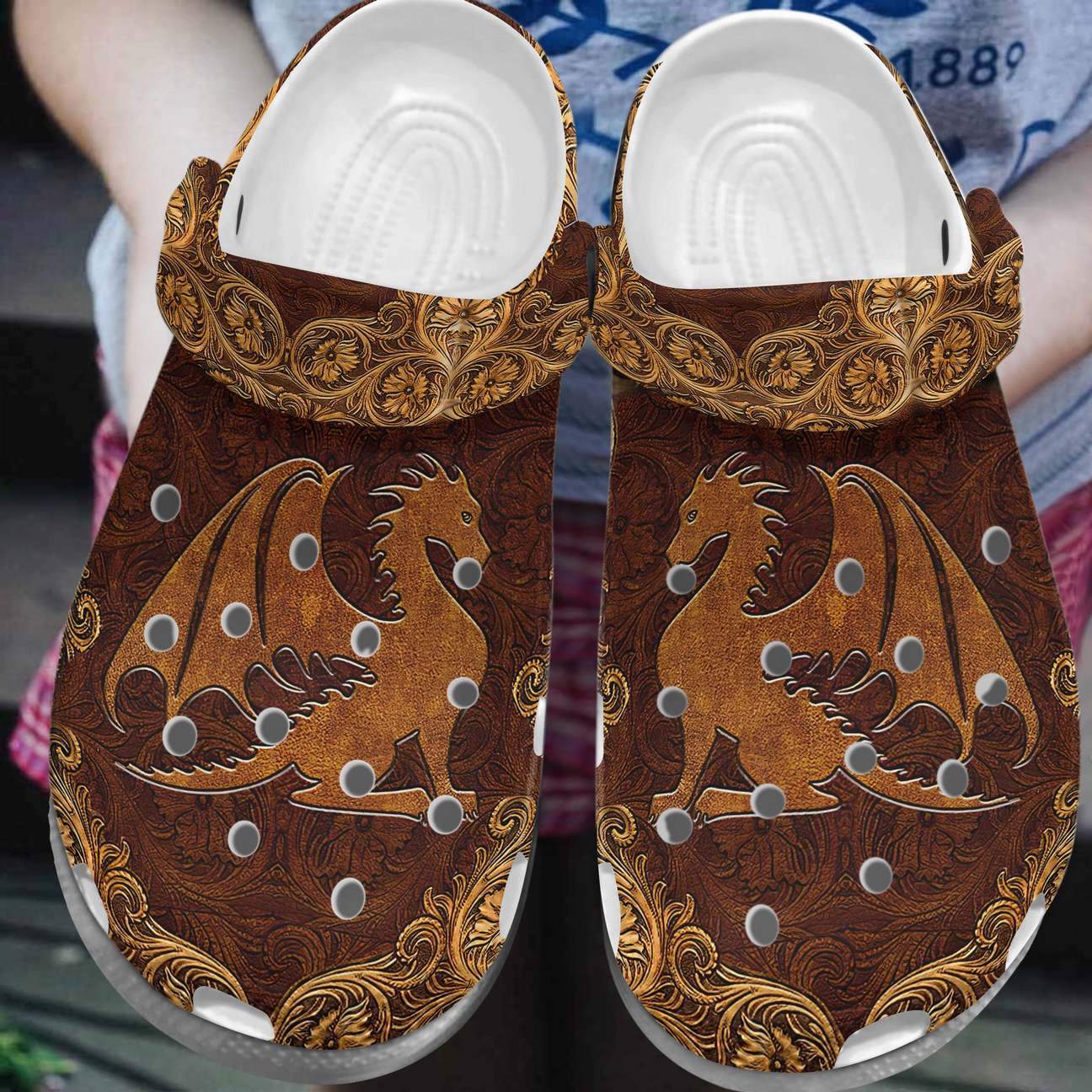 Dragon Personalized Clog, Custom Name, Text, Color, Number Fashion Style For Women, Men, Kid, Print 3D Beautiful Dragon