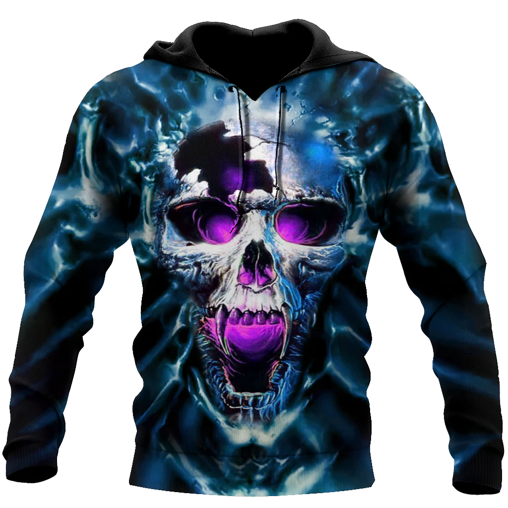 Skull Satanic 3D All Over Printed Hoodie Satanic Hoodie For Adults, Satanic Lover Gift