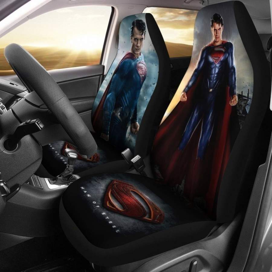 Man Of Steel Comics Superman Seat Cover Cars