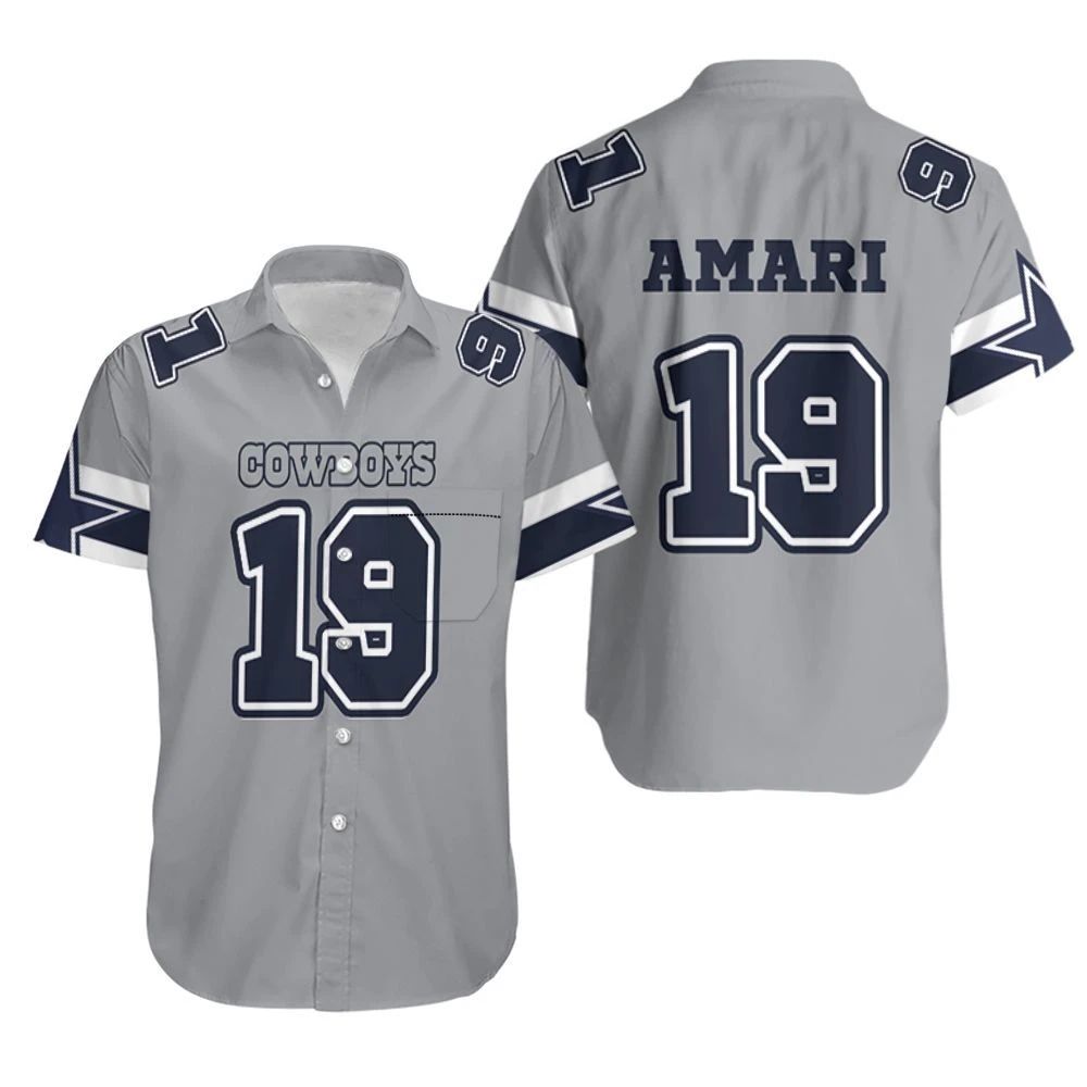 19 Amari Cooper Cowboys Jersey Inspired Style Hawaiian Shirt Combo Beach