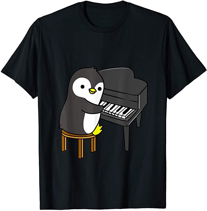 Penguin Playing Piano T-Shirt