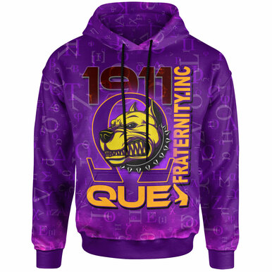 Omega Psi Phi Hoodie – Custom Fraternity Bulldogs Que Hand Hoodie