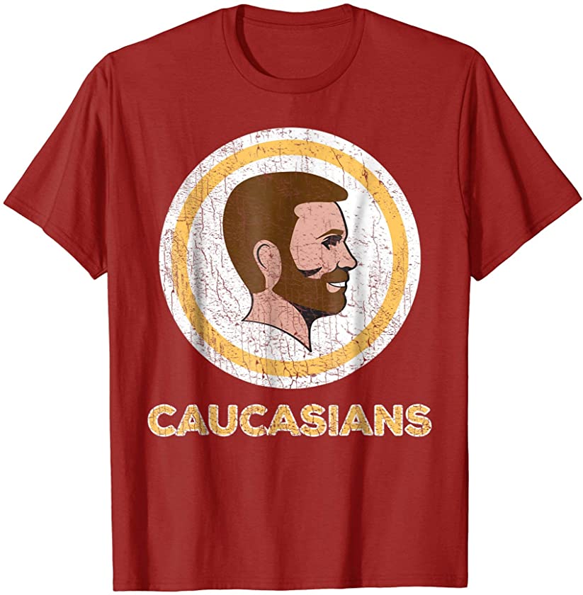 Caucasian T-Shirt Caucasians Pride Vintage Funny Shirt