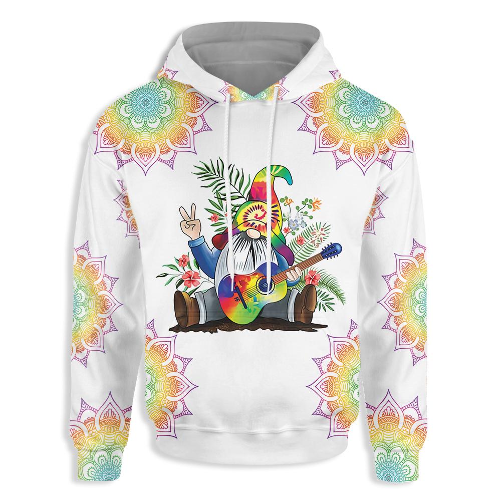 Rainbow Hippie Tree Of Life All Over Print Hoodie, Happy Hippie Hoodie Design, Gift Idea For Hippie Lovers