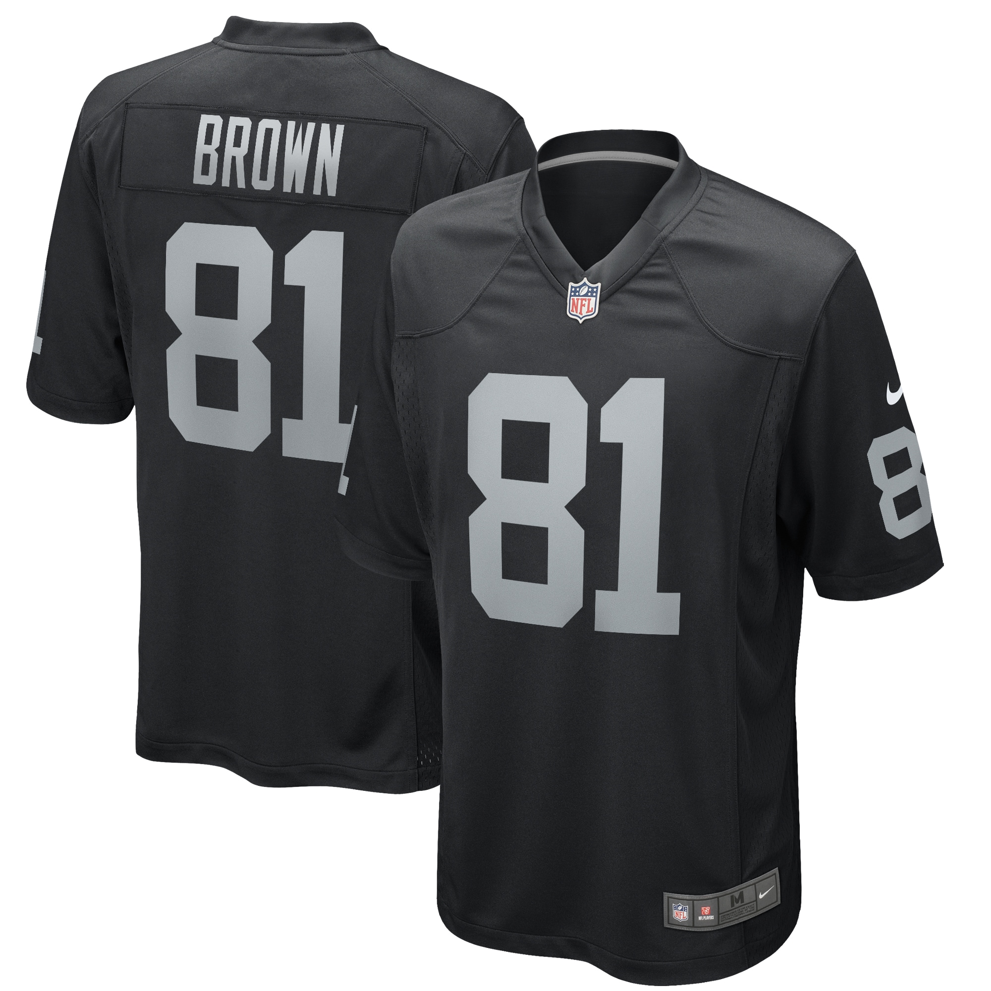 Tim Brown Las Vegas Raiders Game Retired Player Jersey – Black