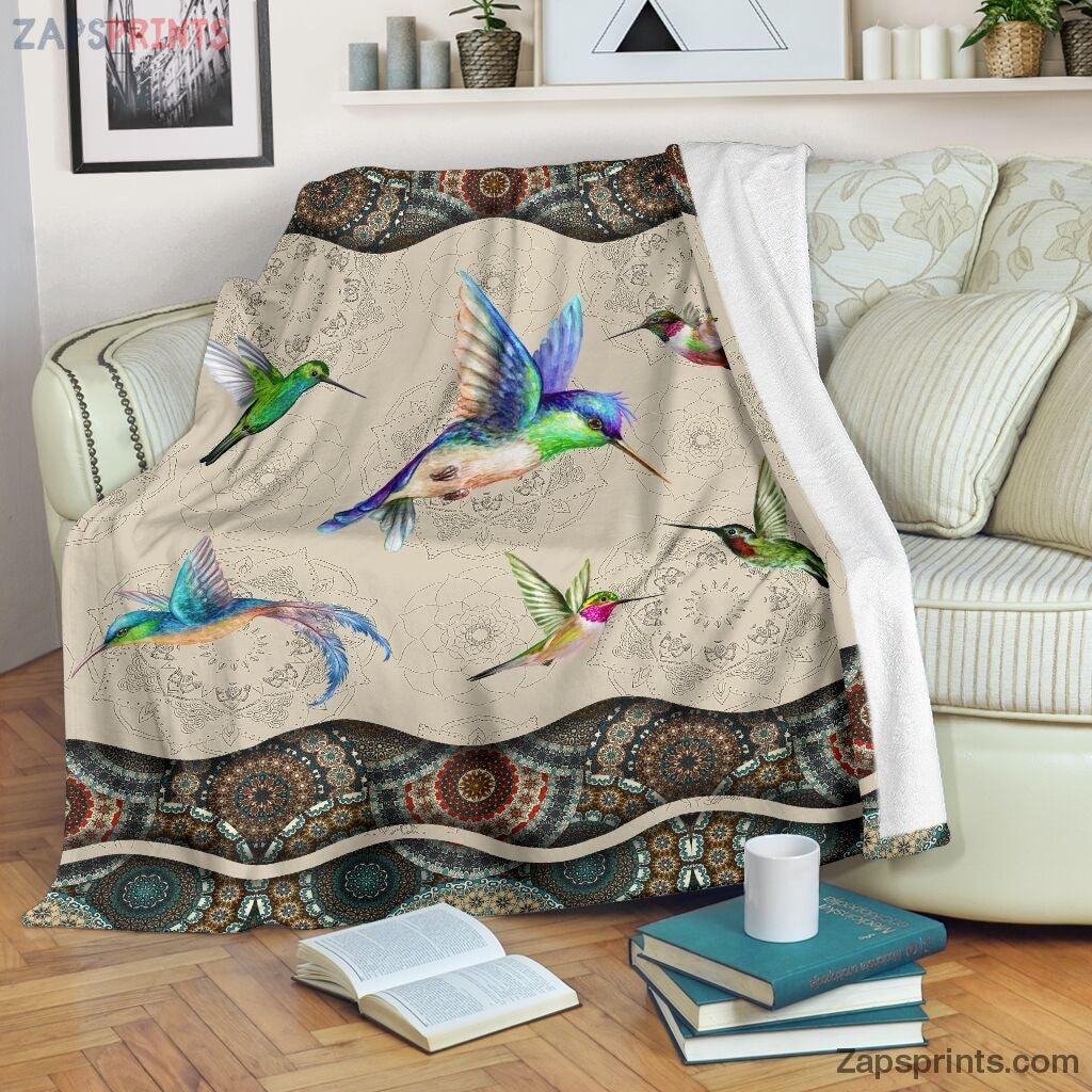 Hummingbird Boho Pattern Blanket – Cool Gift Ideas