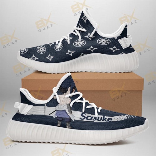 Best Cool Sasuke Naruto Yeezy Sneakers Fashion Mixed Anime Fan Yeezy