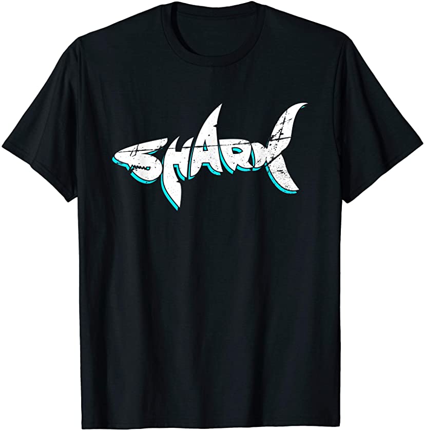 Week Of The Shark Distressed Retro Vintage Love Sharks Gift T-Shirt