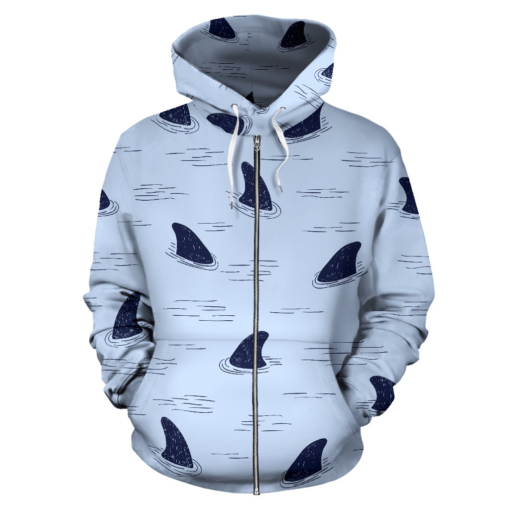 Shark Fin Zip Up Hoodie