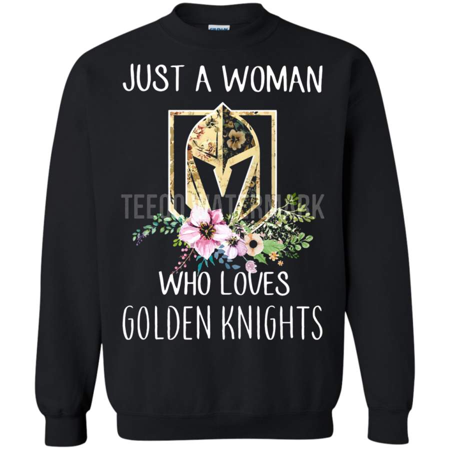 AGR Just A Woman Who Loves Vegas Golden Knights Sweatshirt