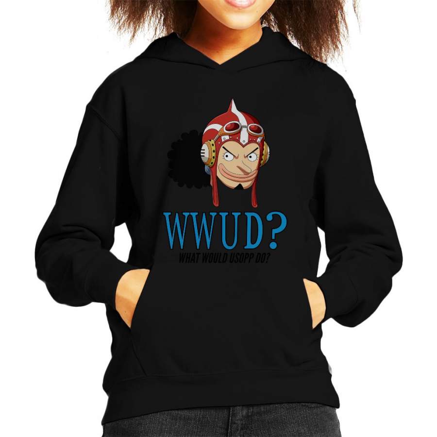 WWUD What Would Usopp Do One Piece Kid’s Hooded Sweatshirt