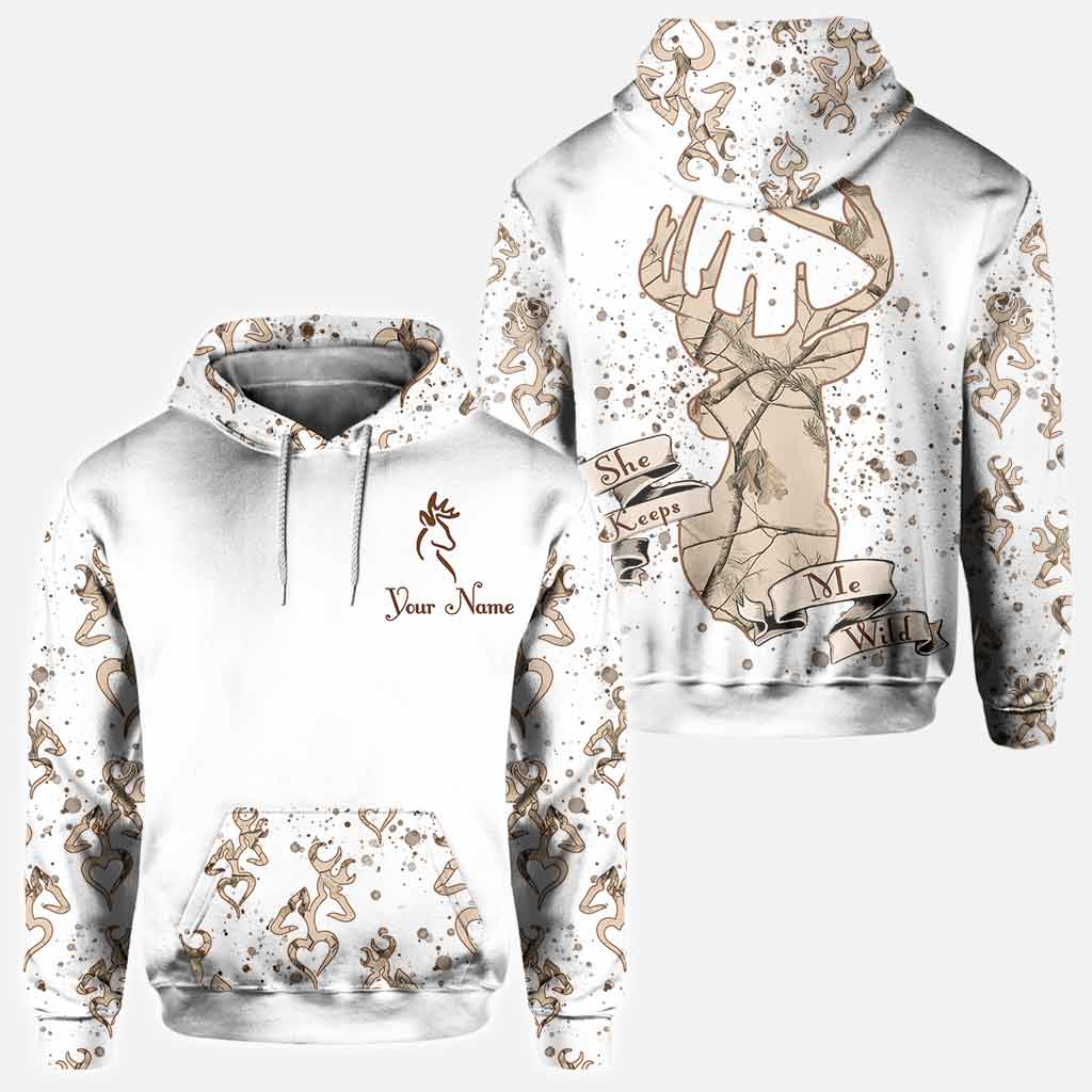 His Doe Her Buck – Personalized Couple Hunting Hoodies