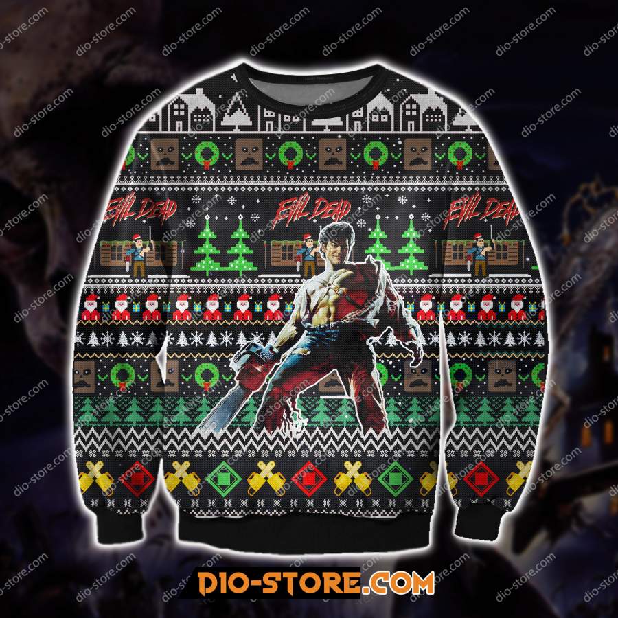 3D ALL OVER PRINT EVIL DEAD – AMERICAN HORROR FILM UGLY CHRISTMAS SWEATER