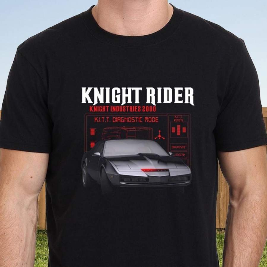 Knight Rider Kitt Retro Tv Hasselhoff Eighties 80’s Men’s T-Shirt