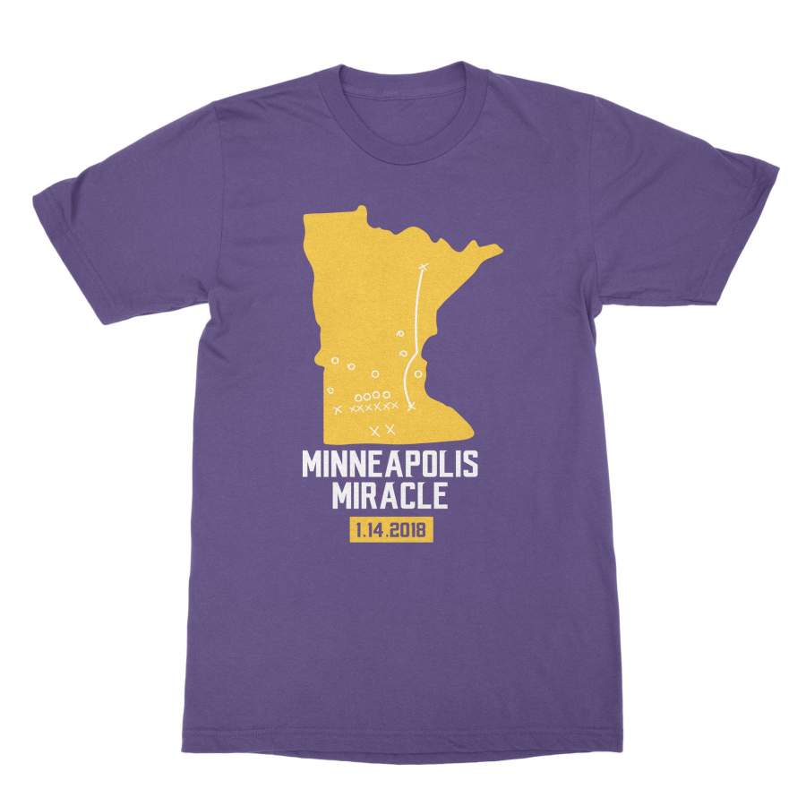 Minneapolis Miracle Tshirt Minnesota Vikings Tshirt