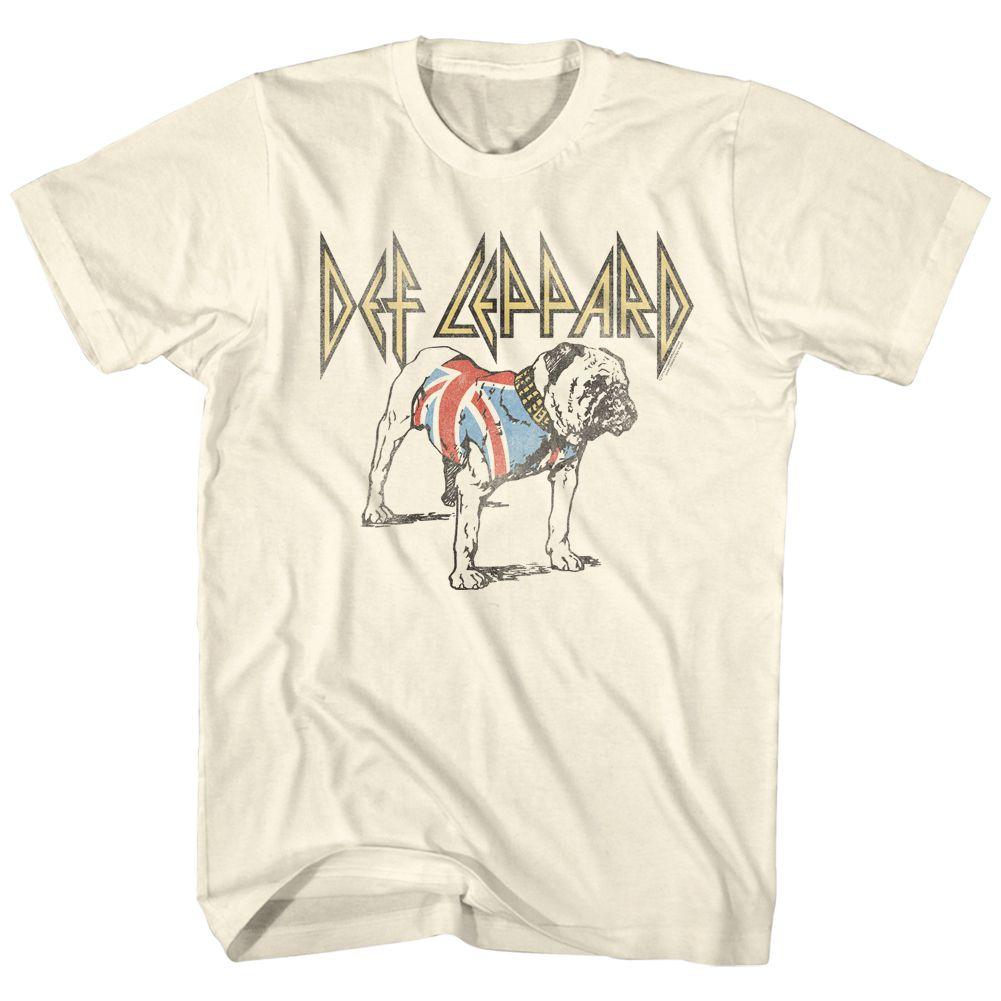 Def Leppard-Bulldog-Natural Adult S/S Tshirt