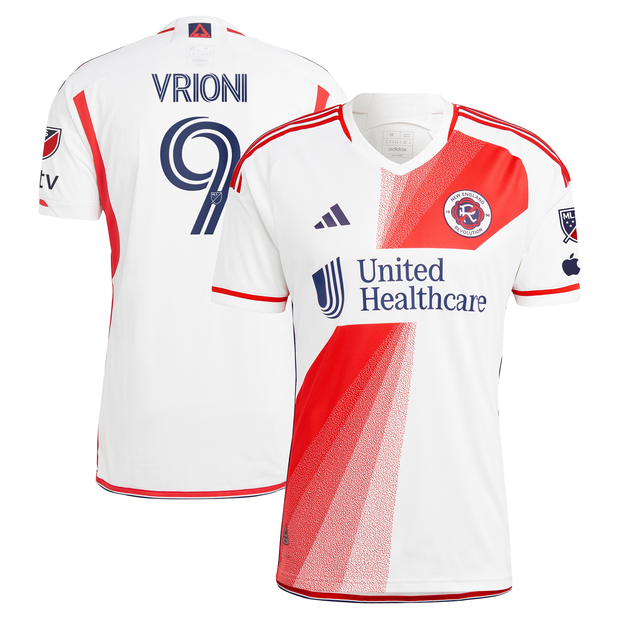 Giacomo Vrioni New England Revolution 2023 Defiance Authentic Jersey – White