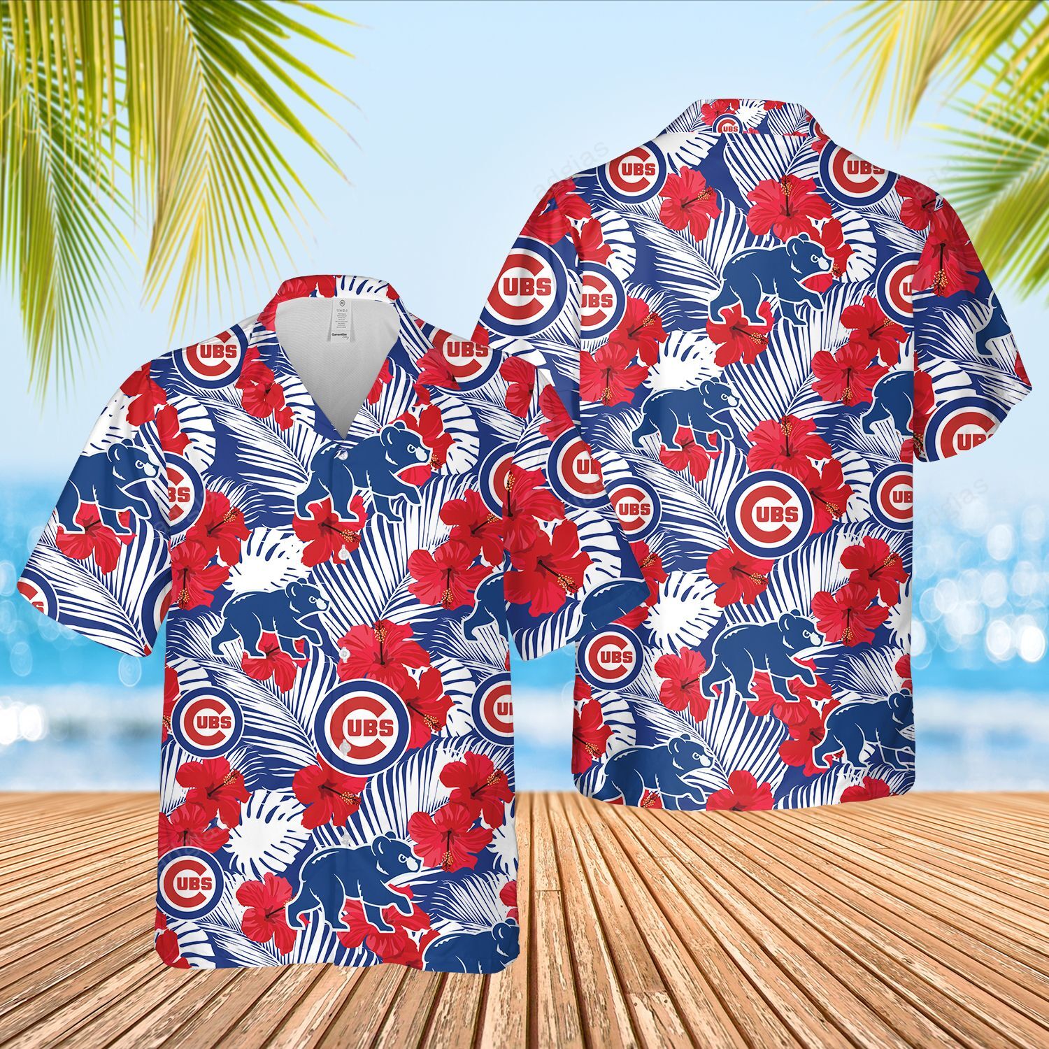 Cubs Hawaii Pattern Summer Outfit Ha50252