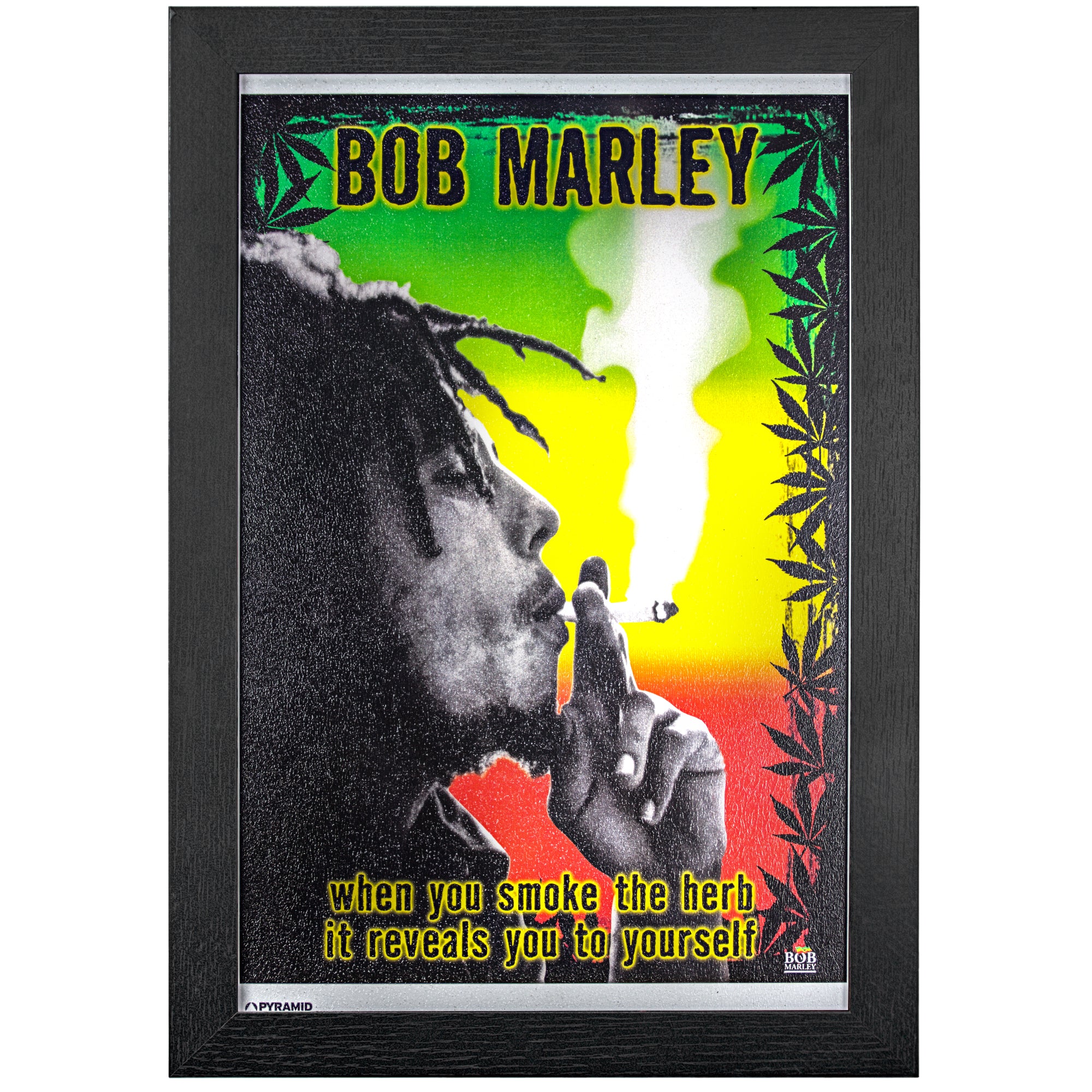 Bob Marley Smoke the Herb Framed Art