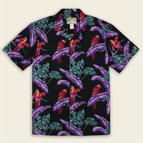 Jungle Bird Black Unique Design Hawaii Shirt Ha62752