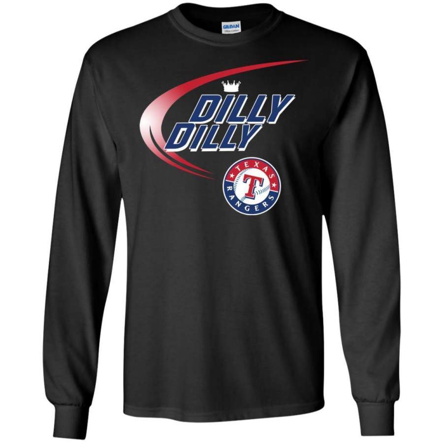 AGR Dilly Dilly Texas Rangers Sport Long Sleeve T-shirt